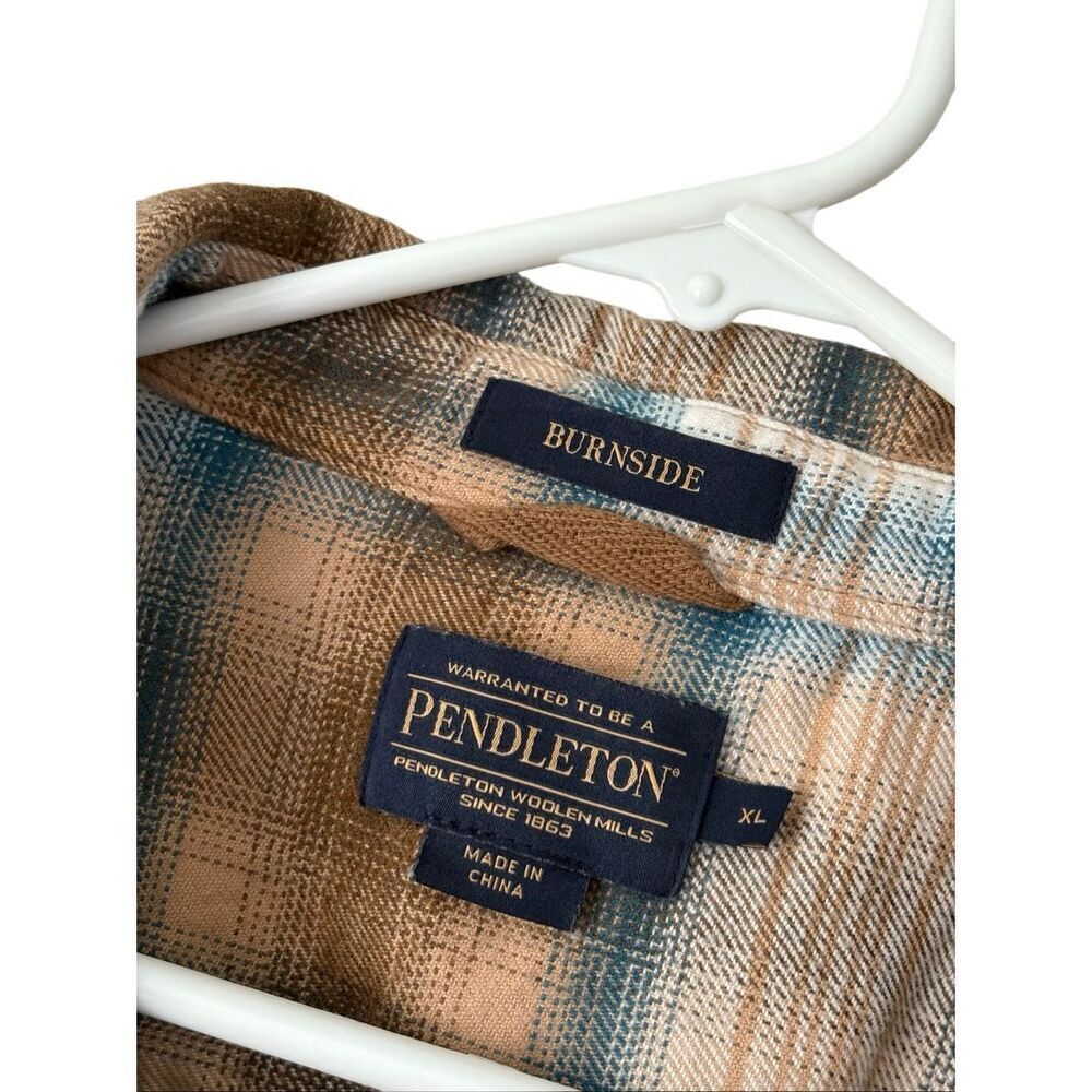 Pendleton Burnside Flannel Button Down Shirt Plai… - image 4